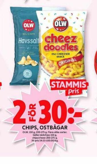 ICA Maxi OLW Chips erbjuda