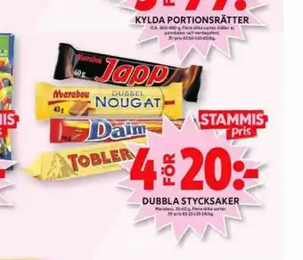 ICA Maxi Daim Chokladbar erbjuda