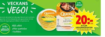 ICA Maxi Quorn Vegetarpålägg erbjuda