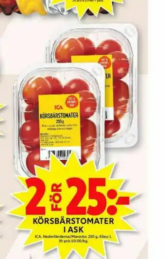 ICA Maxi ICA Körsbärstomater erbjuda