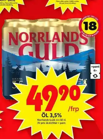 ICA Maxi Norrlands Guld Öl erbjuda