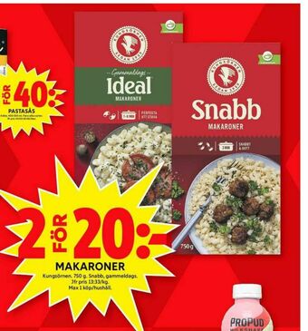 ICA Maxi Kungsörnen Makaroner erbjuda