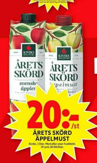ICA Maxi Kivik Äppelmust erbjuda