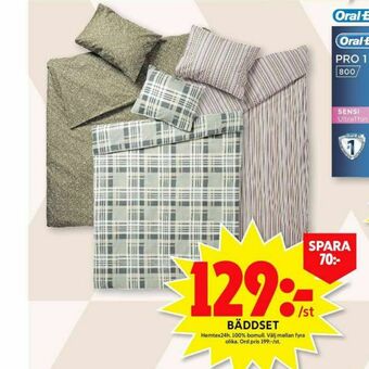 ICA Maxi Hemtex Bäddset erbjuda