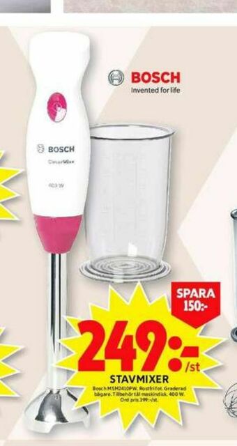 ICA Maxi Bosch Stavmixer erbjuda