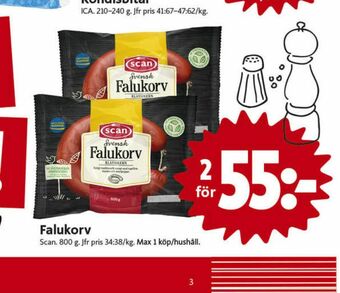 ICA Nära Scan Falukorv erbjuda