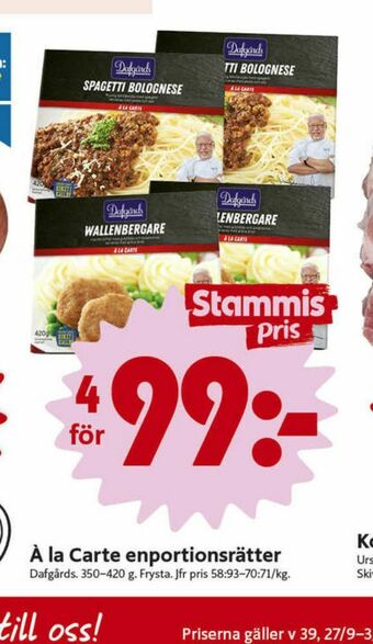 ICA Nära Dafgårds Färdigrätter erbjuda