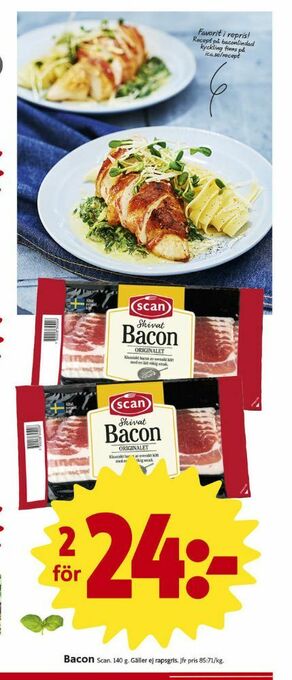 ICA Nära Scan Baconskivor erbjuda