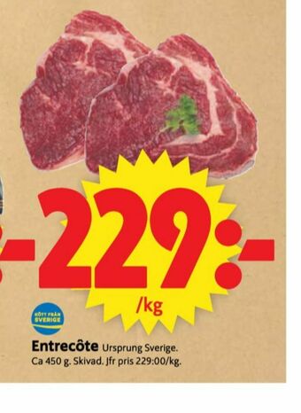 ICA Supermarket Entrecôte erbjuda