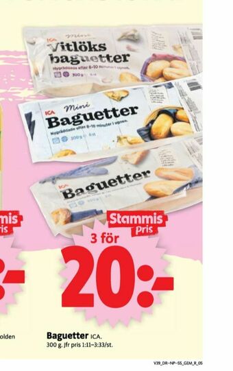 ICA Supermarket ICA Baguetter erbjuda