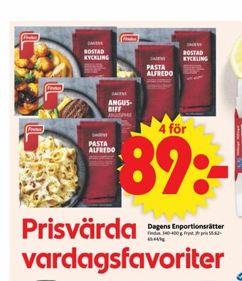 ICA Supermarket Findus Färdigrätter erbjuda