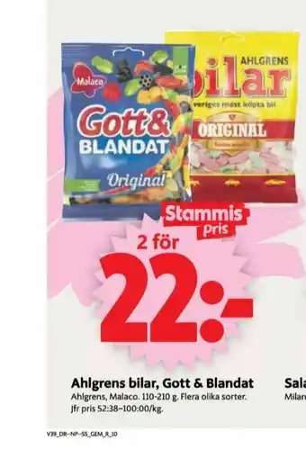 ICA Supermarket Gott & Blandat Godispåsar erbjuda