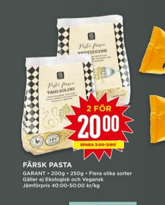 Willys Garant Pasta erbjuda