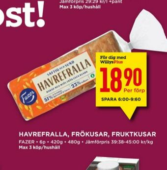 Willys Frökusar Matbröd erbjuda