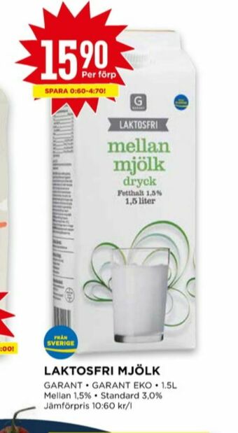 Willys Garant Mellanmjölk erbjuda