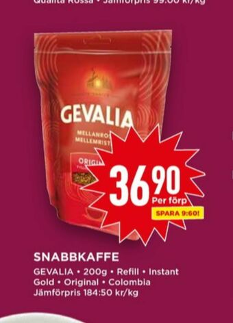 Willys Gevalia Instant kaffe erbjuda