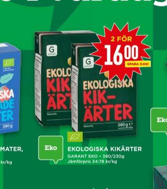 Willys Garant Kikärter erbjuda