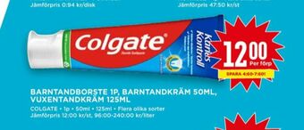 Willys Colgate Tandkräm erbjuda