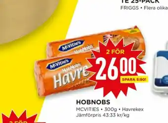 Willys Hemma HobNobs McVities Digestive kex erbjuda