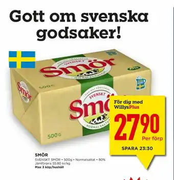 Svenskt Smör Smör
