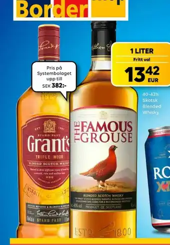 Border Shop Famous Grouse Whisky erbjuda