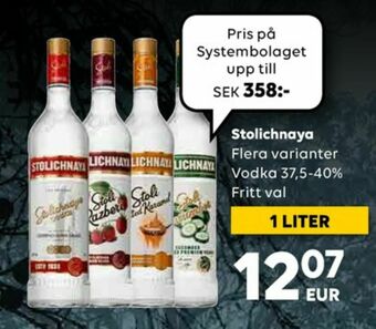 Border Shop Stolichnaya Premium Vodka erbjuda