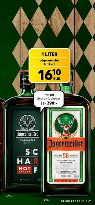 Border Shop Jägermeister Örtlikör erbjuda