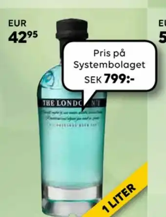 Border Shop The London No 1 Gin erbjuda