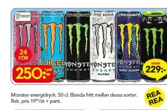 Bo Ohlsson Monster energidryck erbjuda