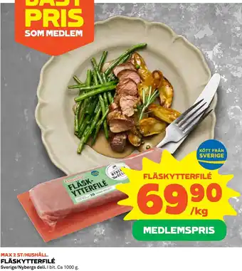 Coop FLÄSKYTTERFILÉ erbjuda