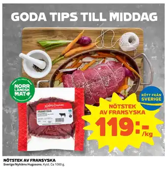 Coop NÖTSTEK AV FRANSYSKA erbjuda