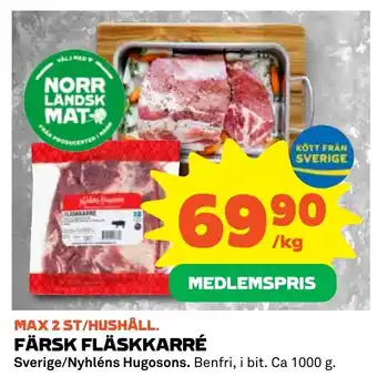 Coop FÄRSK FLÄSKKARRÉ erbjuda