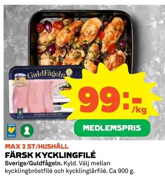 Coop FÄRSK KYCKLINGFILÉ erbjuda