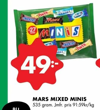 ÖoB Mars mixed minis erbjuda