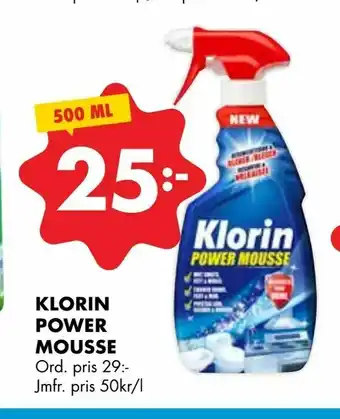 ÖoB Klorin power mousse erbjuda