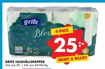 ÖoB Grite hushållspapper erbjuda
