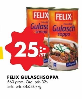 Felix gulaschsoppa