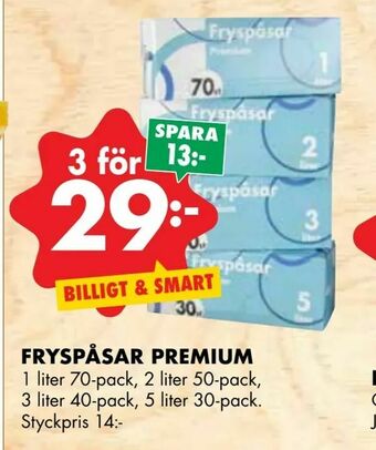 ÖoB Fryspåsar premium erbjuda