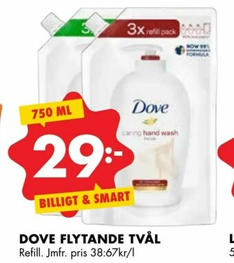 ÖoB Dove flytande tvål erbjuda