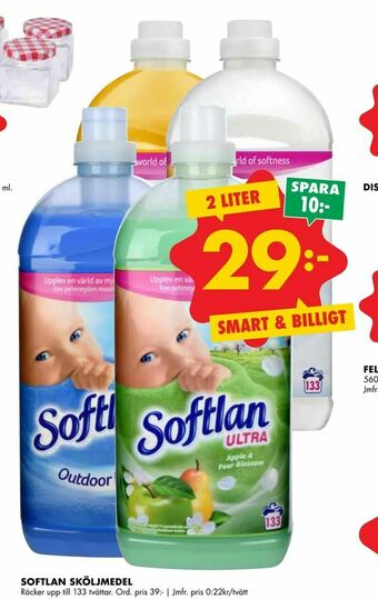 ÖoB Softlan sköljmedel erbjuda