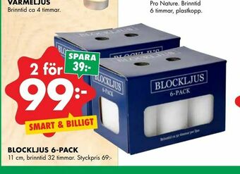 ÖoB Blockljus 6-pack erbjuda