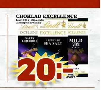 Bonum Matmarknad Choklad excellence erbjuda