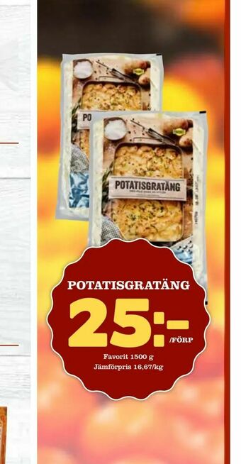 Bonum Matmarknad Potatisgratäng erbjuda