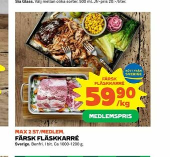 Coop Extra Färsk fläskkarré erbjuda