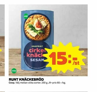 Coop Extra Runt knäckebröd erbjuda