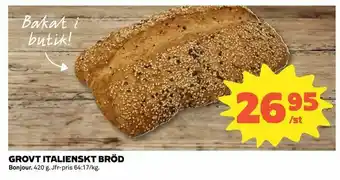 Coop Nära Grovt italienskt bröd erbjuda