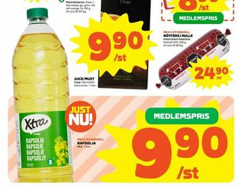 Coop Extra Rapsolja erbjuda