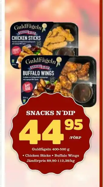 Din Mat Snacks n'dip erbjuda