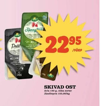 Din Mat Skivad ost erbjuda