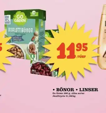 Din Mat • bönor • linser erbjuda